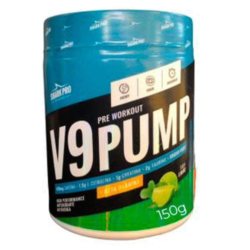 V9 pump pré treino  150g  limão - shark pro