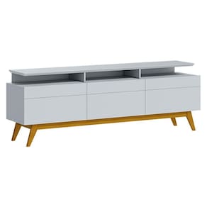 Rack Bancada Classic 3 Gavetas com Nicho 1.8 Branco Acetinado - Imcal