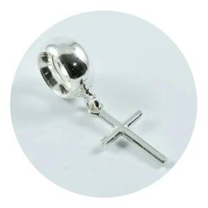 Berloque em prata 925 cruz 7x13mm - ponte vecchio joias