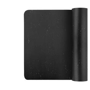 Kit 3 mouse pad pequeno 20x20 couro sintético quadrado preto