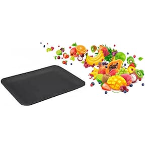400 bandeja de isopor preta b02 rasa 21x14x1,8cm  1pct