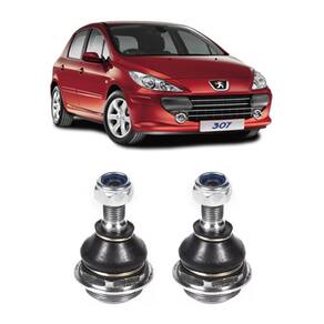 Par pivo leque suspensão dianteira peugeot 307 2002 a 2012