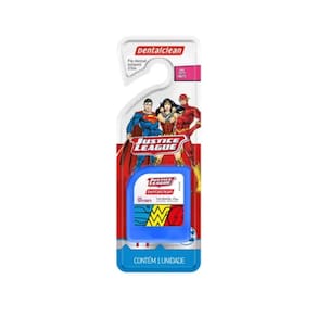 Fio Dental Infantil Liga da Justiça Tutti Frutti 25m Dentalclean Azul