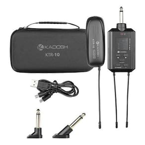 Transmissor de sinal p10 sem fio uhf instrumento até 50m