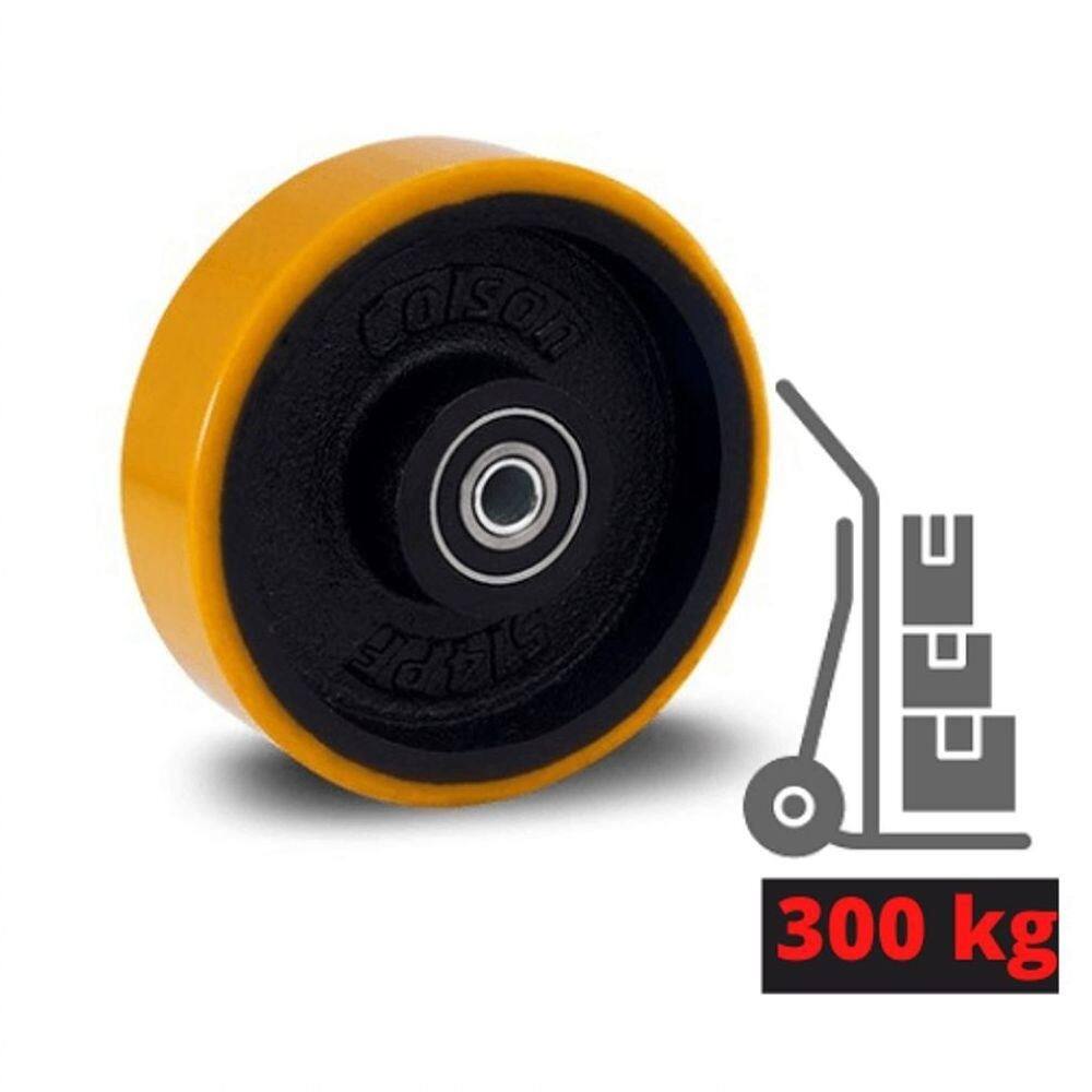 Roda Industrial 6 Pol. Rol. Poliuretano 300kg R.614.pf.e