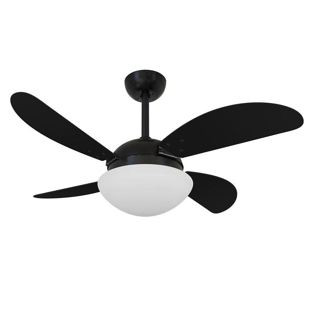 Ventilador D Teto Volare Nero Preto Vd42 4 Pás 220V