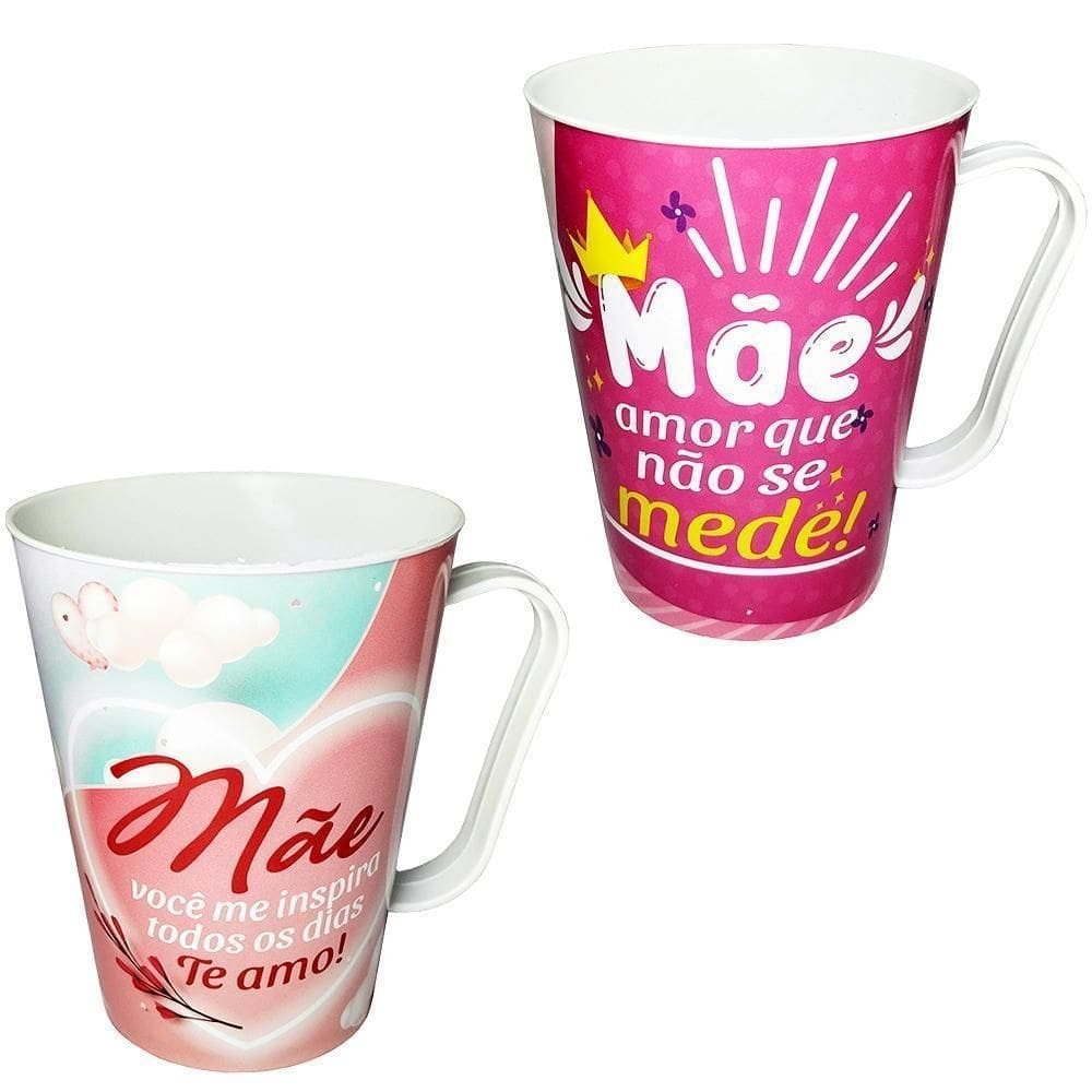 Caneca de plastico mae 430ml