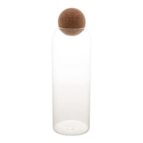 Pote vidro rolha cortiça borossilicato tampa 1,3l