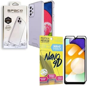 Capa space collection a33 + película nano 9d armyshield