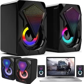 Caixa som computador pc notebook portátil gamer jogos usb