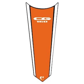 Adesivo Faixa Gravata Tanque Moto Cg Titan 125/150/160 Laranja Cor Cg 150