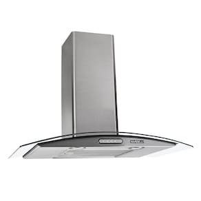 Coifa De Parede 70cm Vidro Curvo Duto Slim 220v