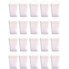 Balde retang 20lts para armazenar amendoim 20 pcs