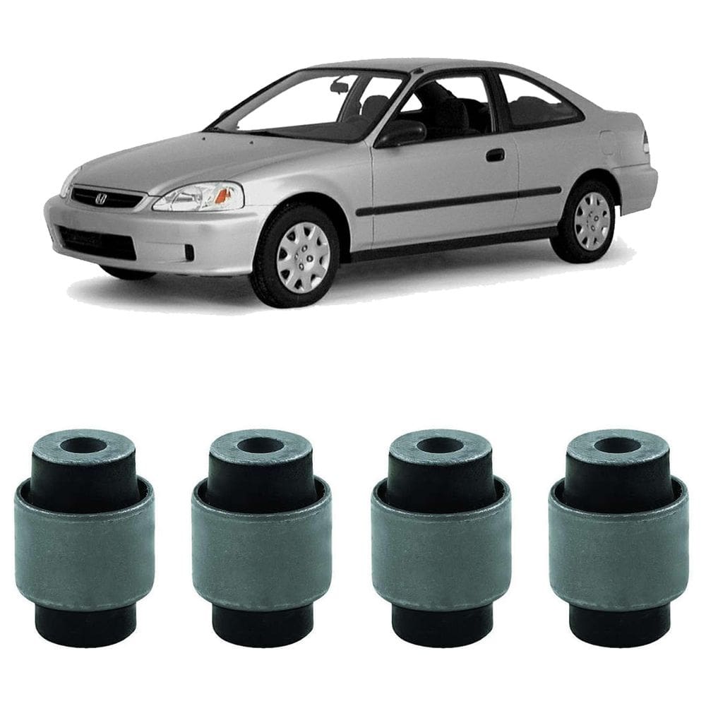 Kit 4 borracha bandeja dianteira honda civic 1998 1999 2000