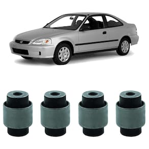 Kit 4 borracha bandeja dianteira honda civic 1998 1999 2000