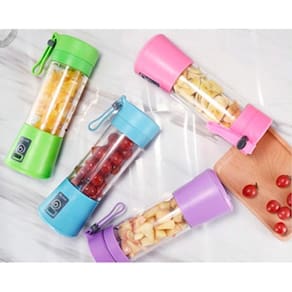 Mini liquidificador shake juice cup portátil com usb rosa