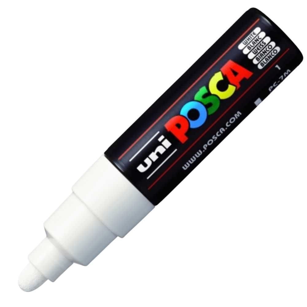 Caneta uni-ball posca pc-7m - branco