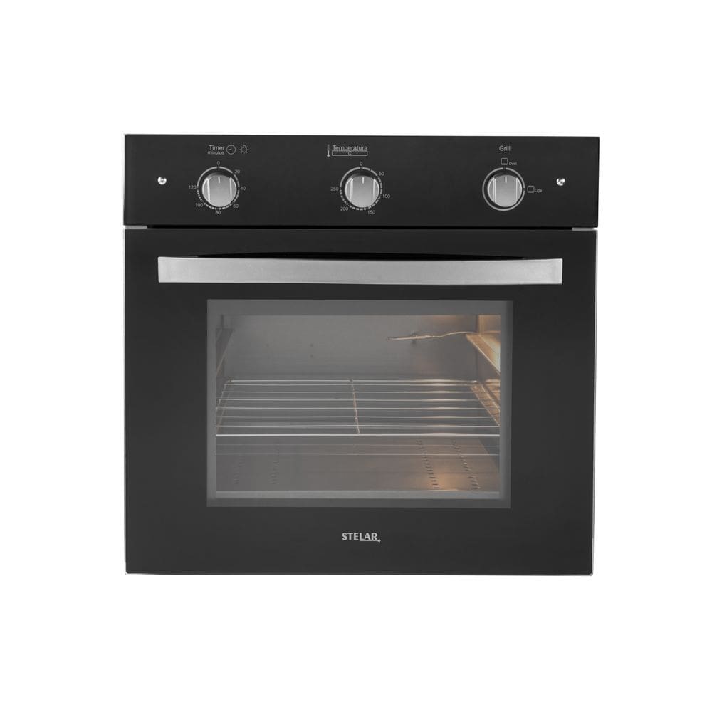 Forno Elétrico de Embutir Stelar Âmbar de 55 Litros Preto