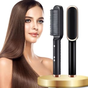 Escova Alisadora 3 Em 1 Cabelo Ondulado Cacheado