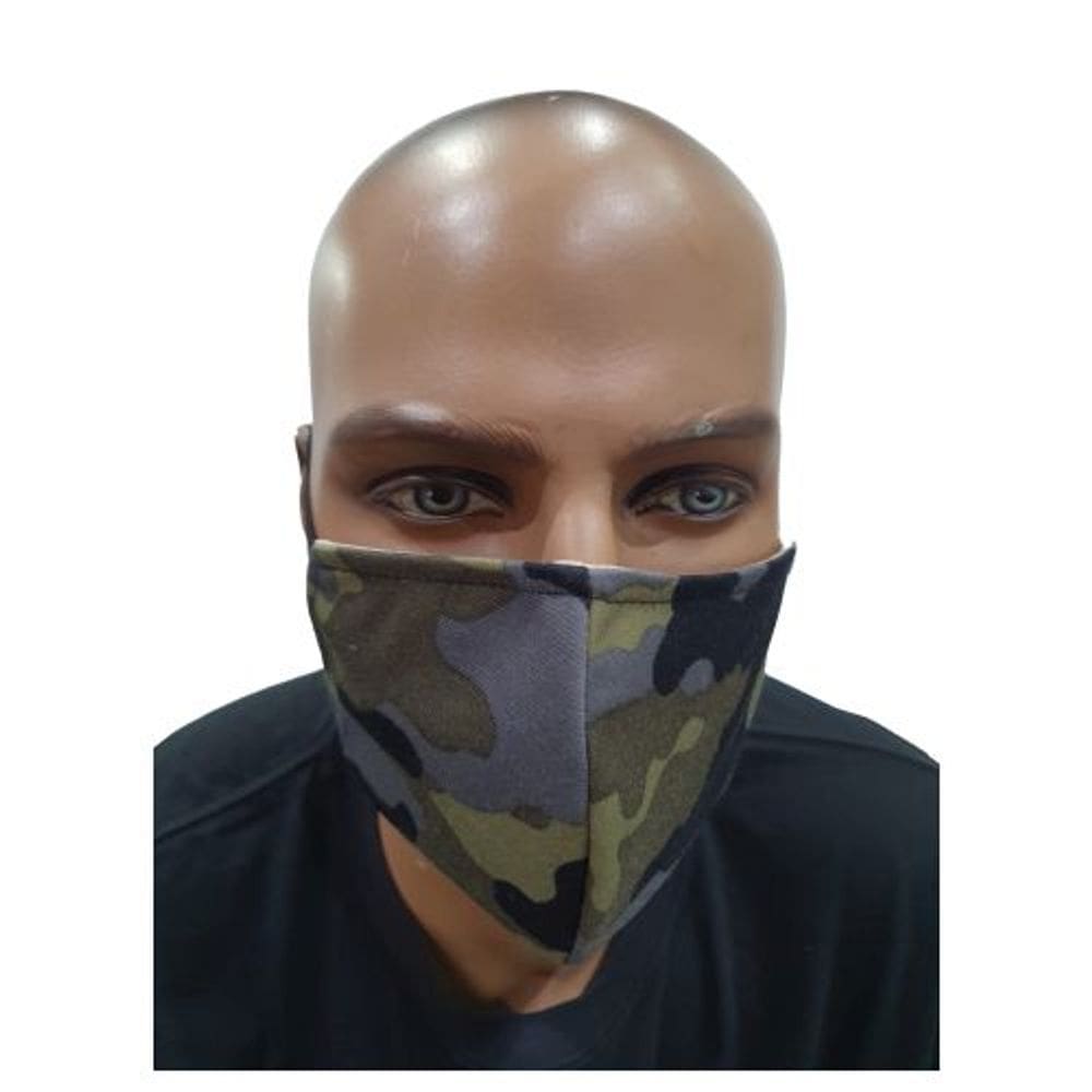 Máscara facial de pano chique para adulto - Camuflagem Escura 1 Cada por Círculo de Presentes