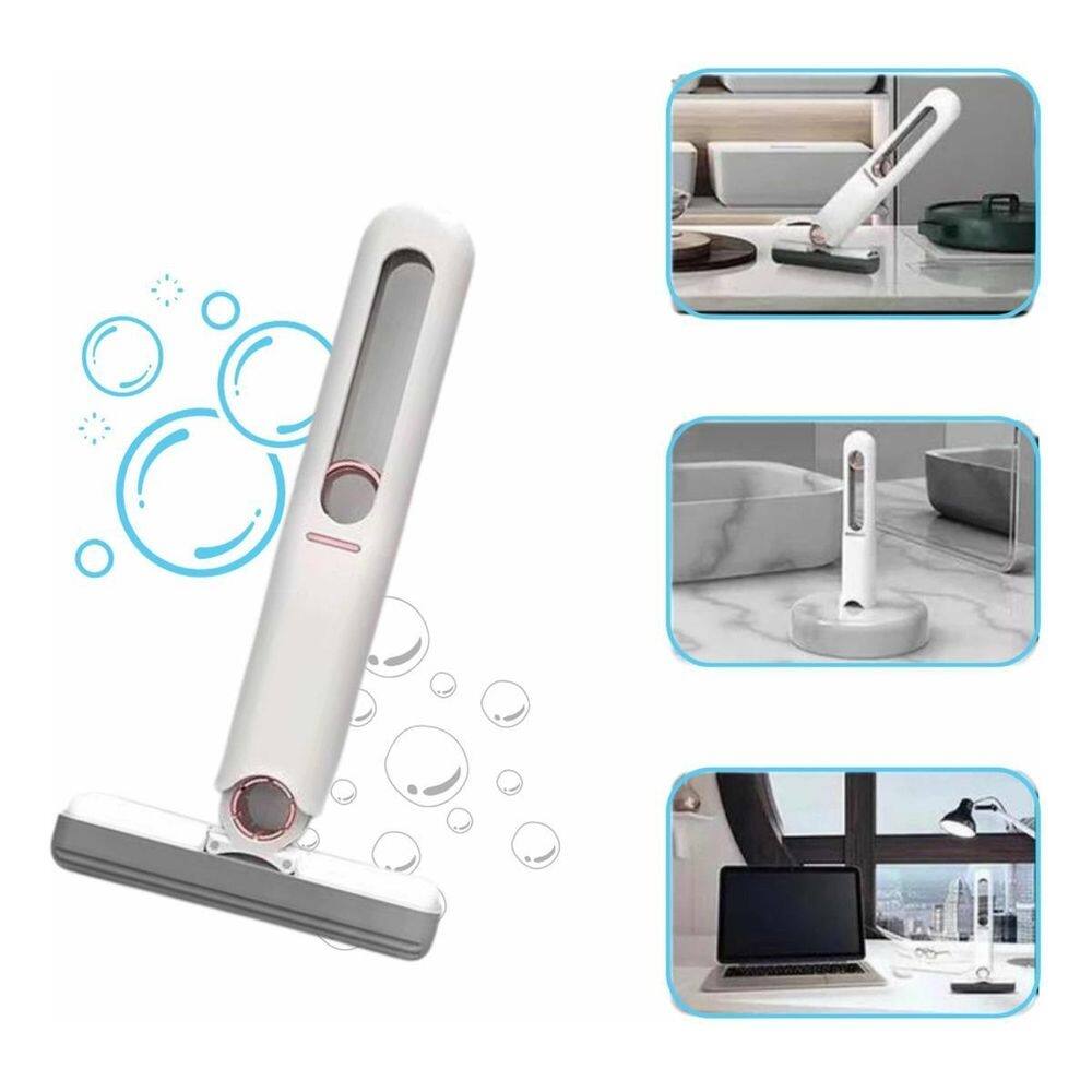 Mini mop rodo pano limpeza sujeira portátil multiuso mesa
