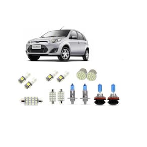 Kit lâmpadas led ford fiesta rocam hatch sedan + farol