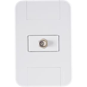 Conj 4x2 1 Tomada Tv/sat Coaxial Tramontina Tablet Branco