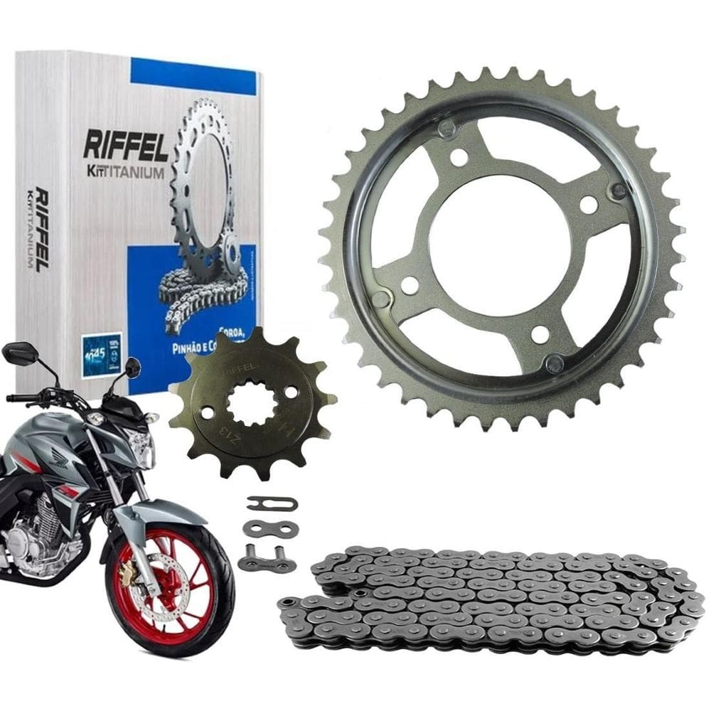Kit relação sem retentor riffel cb 250f twister 2016 a 2021