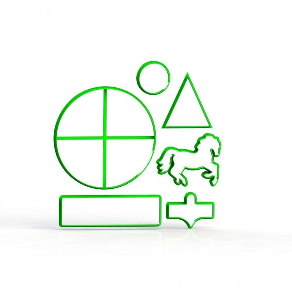 Cortador Cavalo Carrossel 3d Tamanho 13 Cm