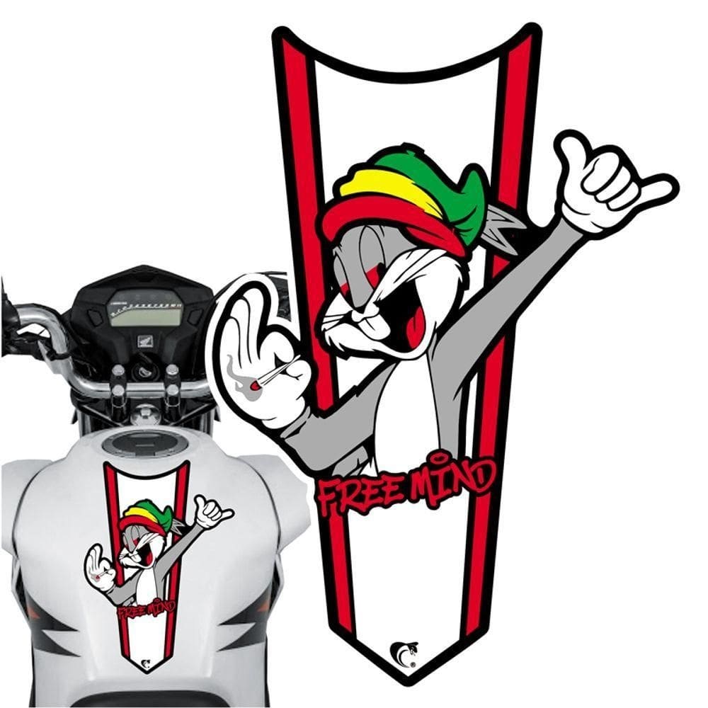 Adesivo Faixa Gravata Sem Resina Pernalonga Vermelho Cor Vermelho