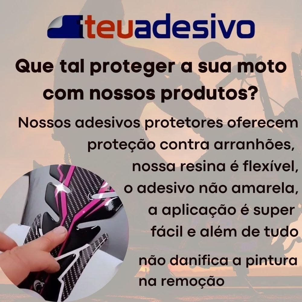 Protetor De Tanque Adesivo Resinado Moto Honda Cbr 500 Cor Branco