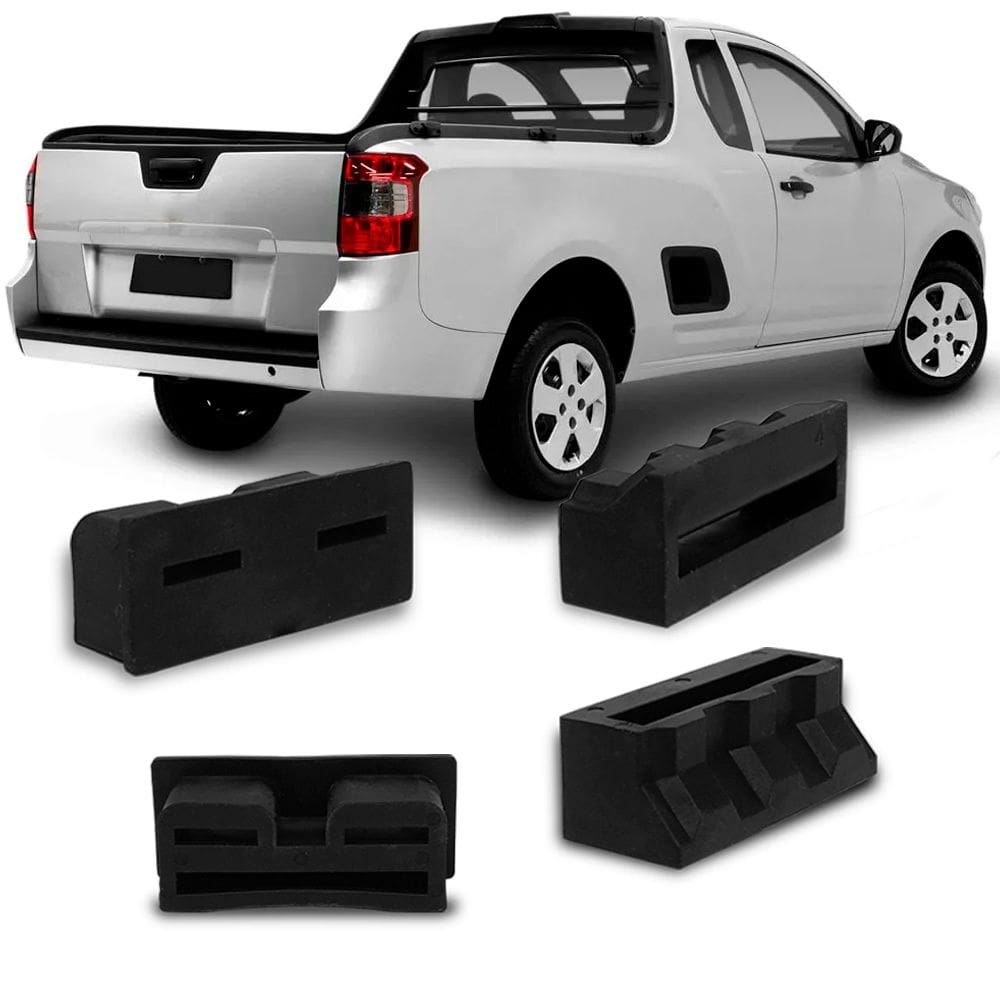 Kit Coxim Batente Para Reparo Tampa Caçamba Montana 2011 A 2014 2015 2016 2017 2018 2019 2020 2021