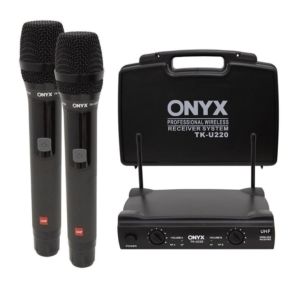 Microfone Sem Fio Duplo Tk U220 Uhf Onyx [f097]