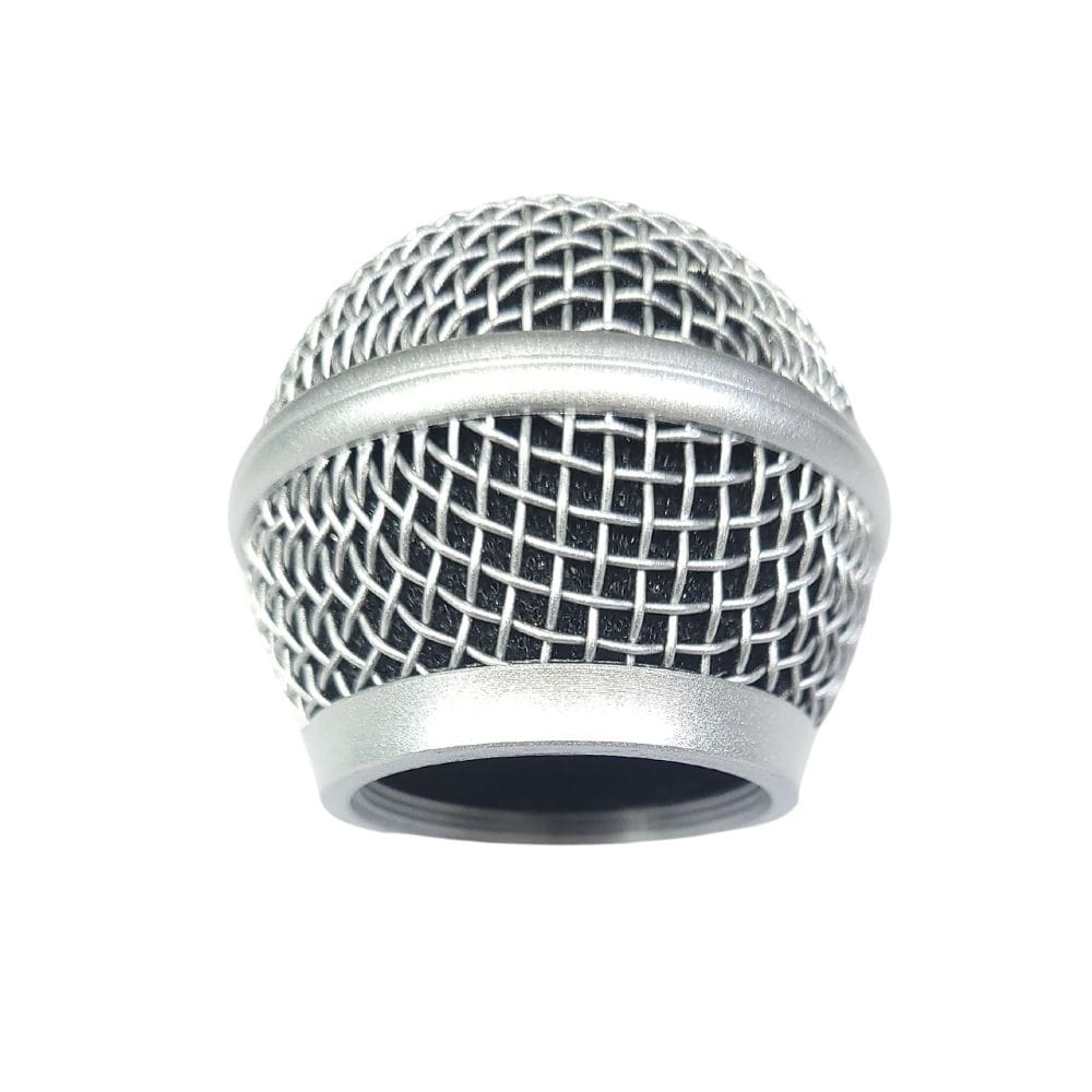 Globo Microfone Prata 50Mm - 31Mm Rosca Mxt