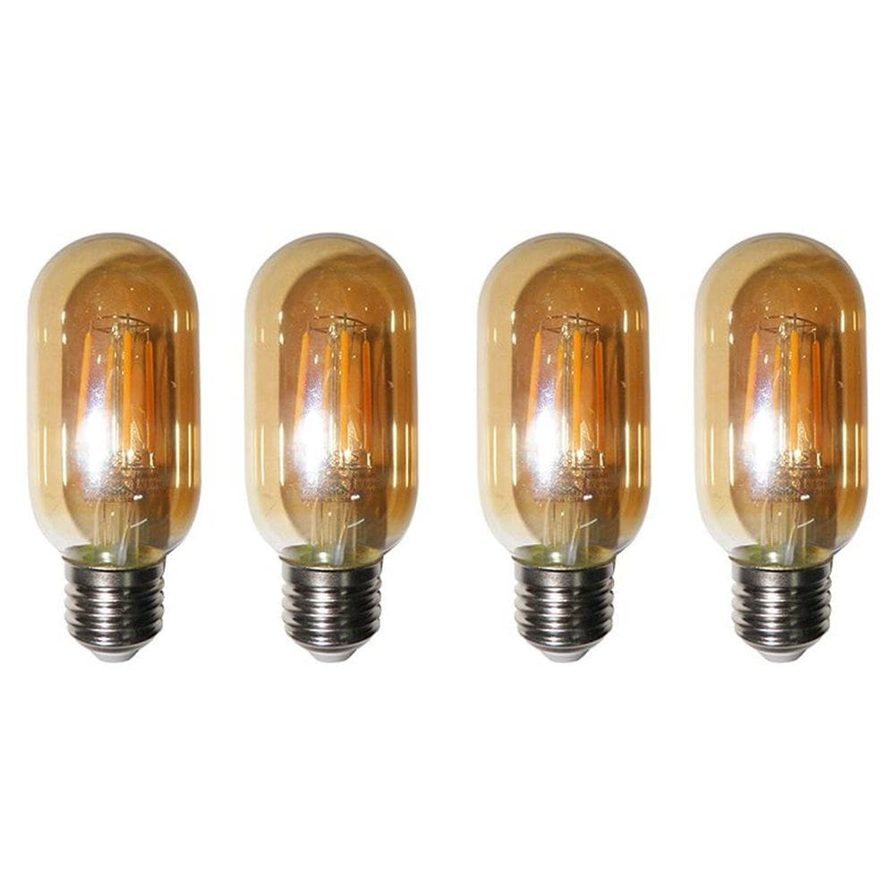 Lampadas de Led Kit 4 Multi Filamento 30W Iluminação Bivolt Retro Vintage