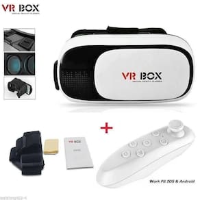 Óculos De Realidade Virtual 3d Para Smartphone - Vr Box 2.0 Com Controle