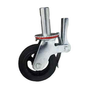 Rodizio para andaime roda borracha 150 mm com freio