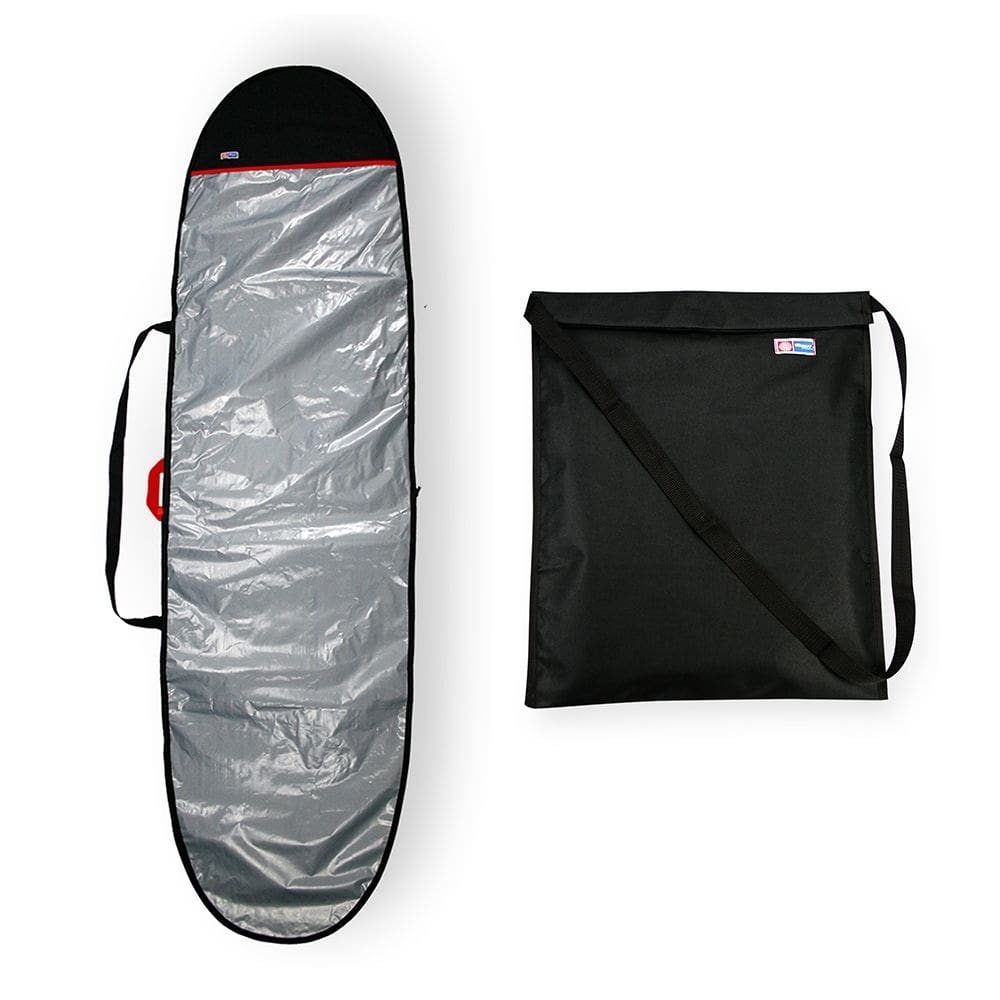 Capa prancha longboard refletiva 9`0 a 9`4 com wetsuit bag