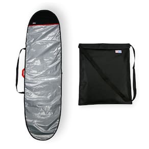 Capa prancha longboard refletiva 9`0 a 9`4 com wetsuit bag