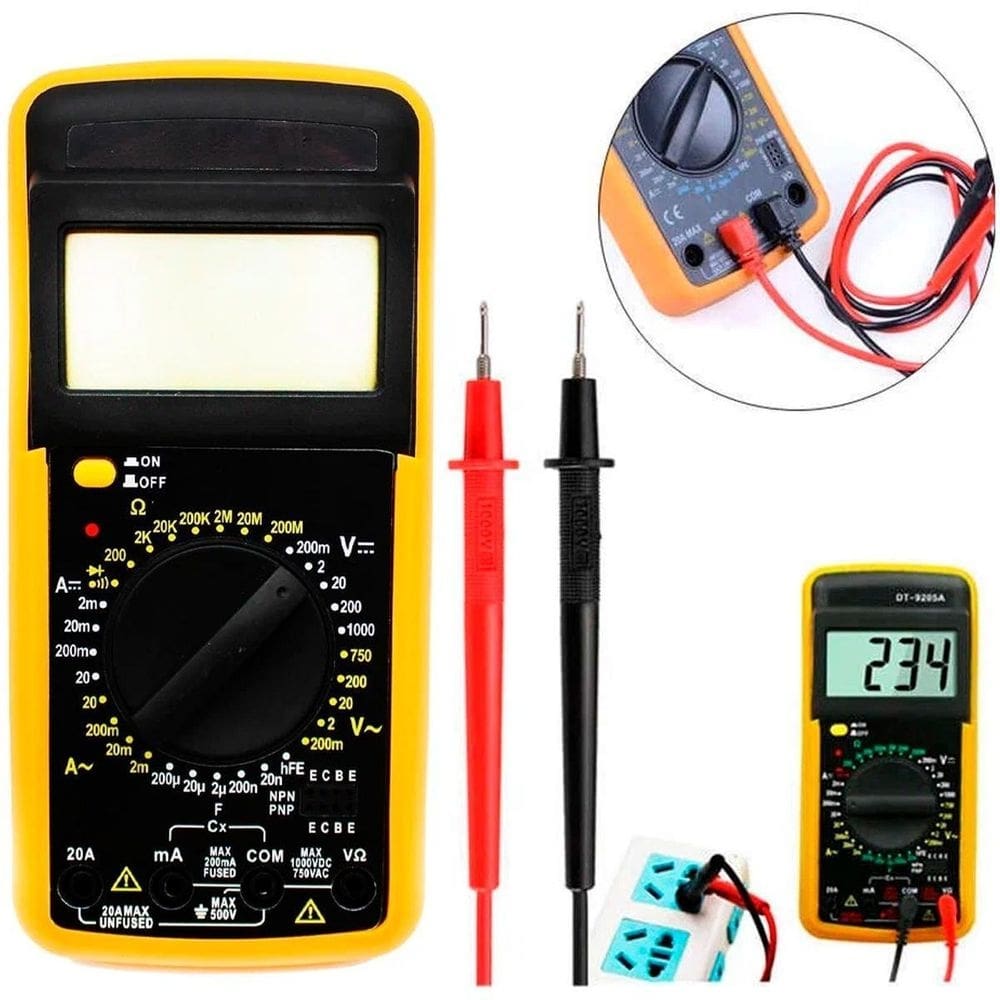 Digital portátil multímetro medição de bateria e tensão