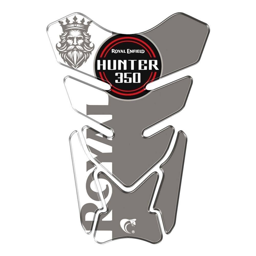 Protetor Adesivo Moto Resinado Hunter 350 Preto Cor Preto