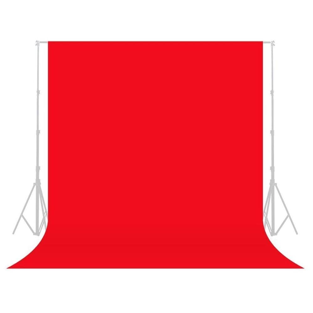 Tecido fundo infinito algodão vermelho 3.0x3.6m estúdio