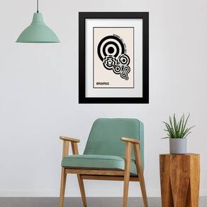Quadro Bauhaus Preto E Branco - 60X48Cm
