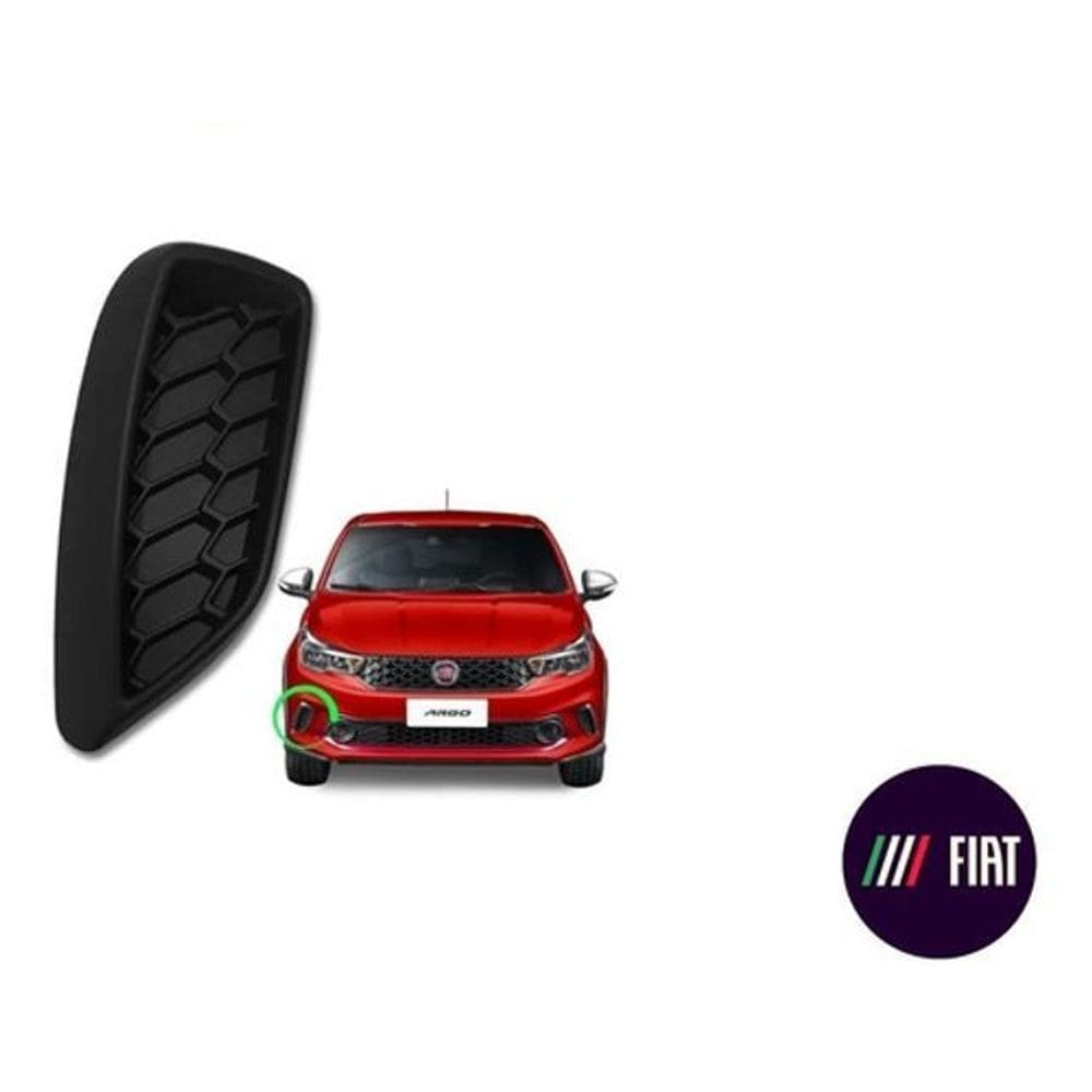 Moldura parachoque argo lado direito novo fiat