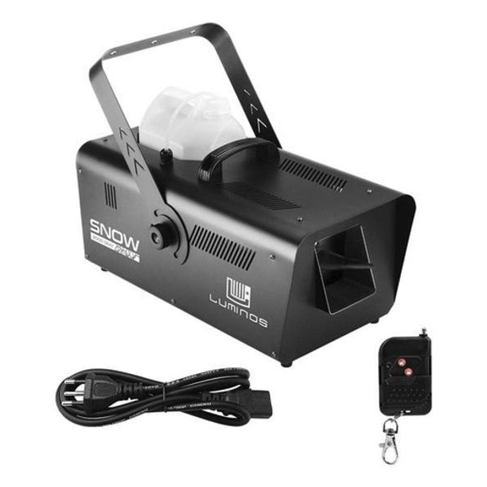 Máquina neve snow 2000w dmx luminos controle sem fio display