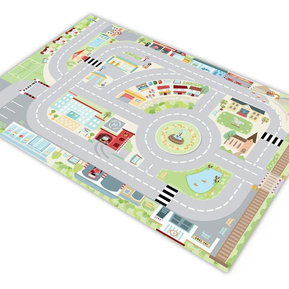 Pista para carrinho hotwheels cidade praça central 1,4x1,0m