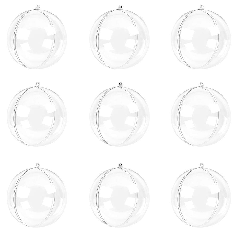 Bola acrílico transparente 5cm 100u artesanato