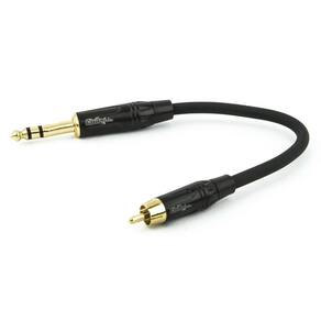 Cabo adaptador rca para p10 profissional estereo - 3 metros
