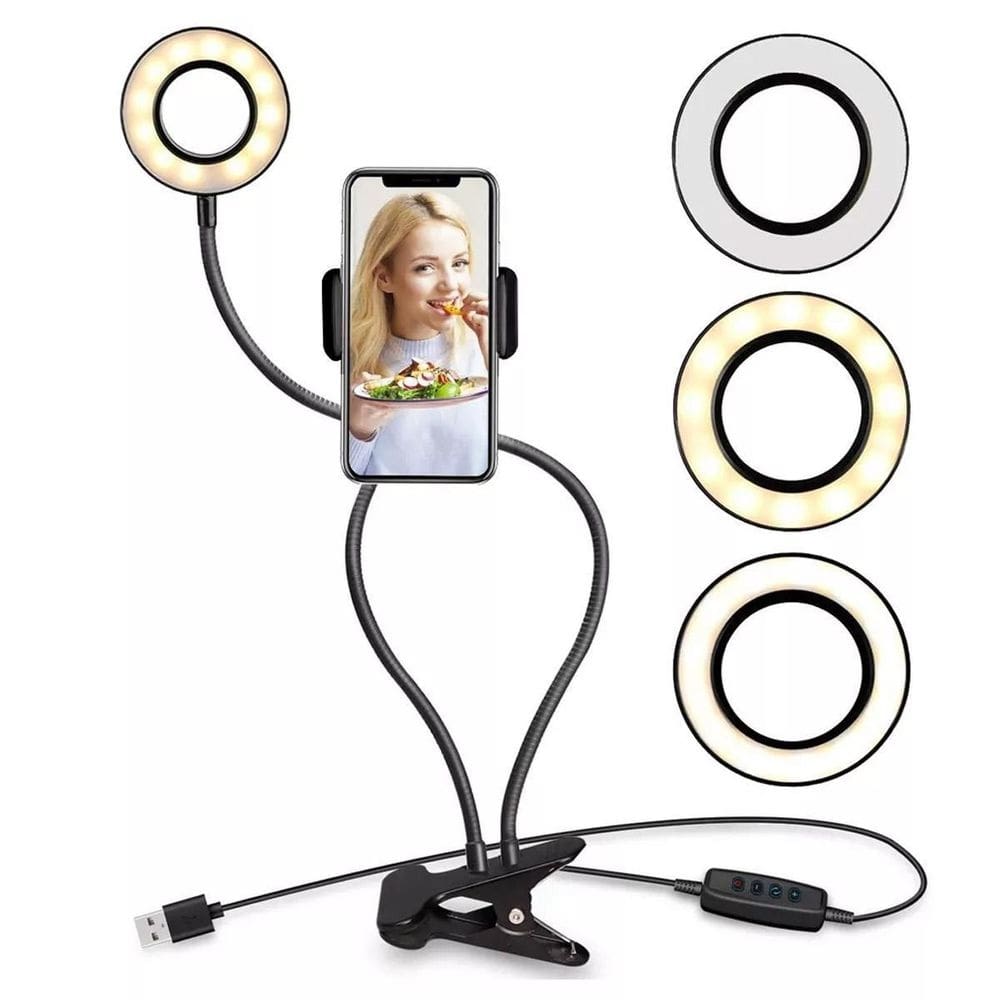 Ring light completo suporte celular maguiagem live stream