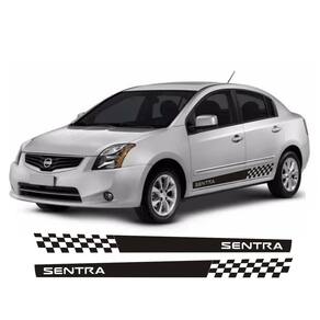 Adesivo lateral para sentra g1 faixa se1 colante nissan fita